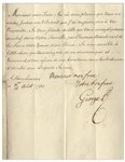 George II Letter Signed as King, Sending Congratulations to the King of the Two Sicilies on the Birth of the Prince